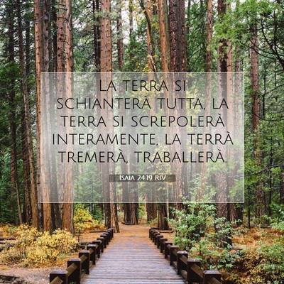 Isaia 24:19 RIV Immagine del Versetto della Bibbia