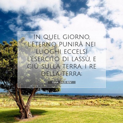 Isaia 24:21 RIV Immagine del Versetto della Bibbia
