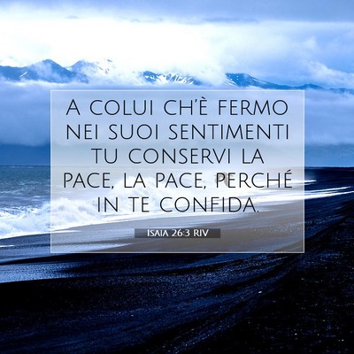 Isaia 26:3 RIV Immagine del Versetto della Bibbia