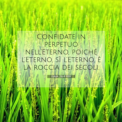 Isaia 26:4 RIV Immagine del Versetto della Bibbia