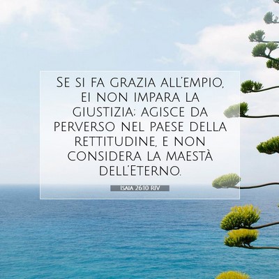 Isaia 26:10 Versetto della Bibbia Spiegato