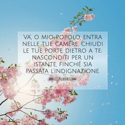Isaia 26:20 RIV Immagine del Versetto della Bibbia