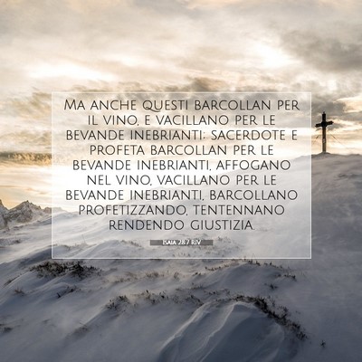 Isaia 28:7 RIV Immagine del Versetto della Bibbia