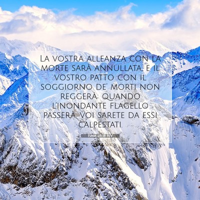 Isaia 28:18 RIV Immagine del Versetto della Bibbia