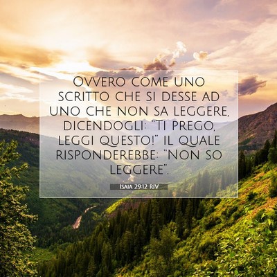 Isaia 29:12 Versetto della Bibbia Spiegato