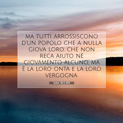 Isaia 30:5 Versetto della Bibbia Spiegato