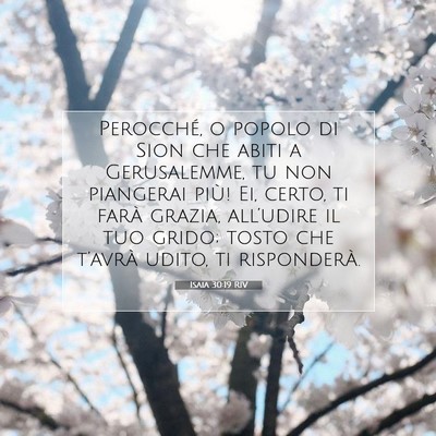 Isaia 30:19 RIV Immagine del Versetto della Bibbia