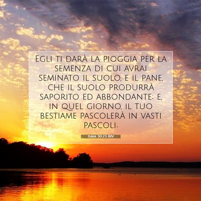 Isaia 30:23 RIV Immagine del Versetto della Bibbia