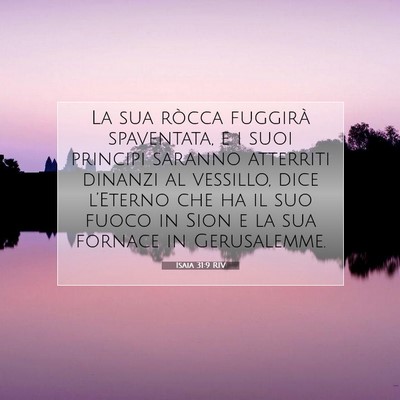Isaia 31:9 RIV Immagine del Versetto della Bibbia