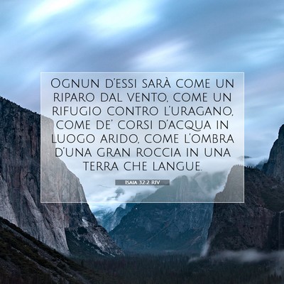 Isaia 32:2 RIV Immagine del Versetto della Bibbia