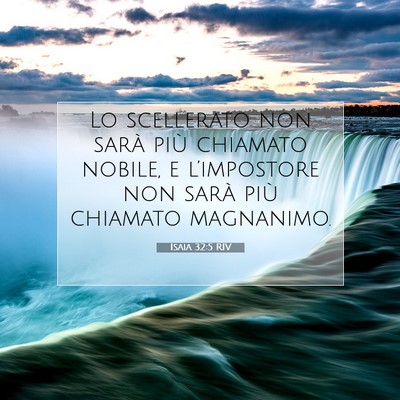 Isaia 32:5 Versetto della Bibbia Spiegato