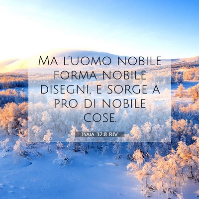 Isaia 32:8 Versetto della Bibbia Spiegato