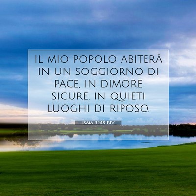Isaia 32:18 Versetto della Bibbia Spiegato