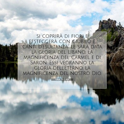 Isaia 35:2 RIV Immagine del Versetto della Bibbia