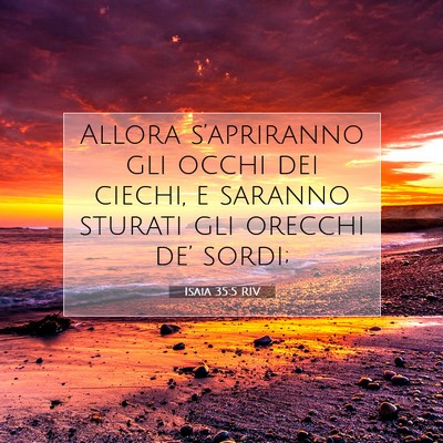 Isaia 35:5 Versetto della Bibbia Spiegato
