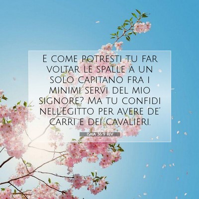 Isaia 36:9 Versetto della Bibbia Spiegato