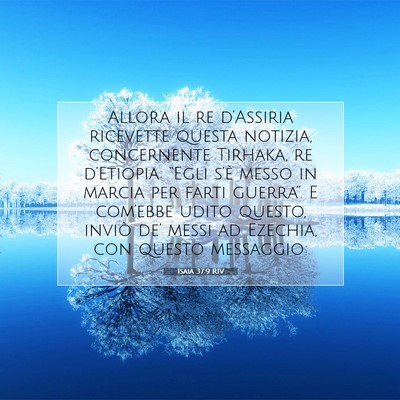 Isaia 37:9 RIV Immagine del Versetto della Bibbia