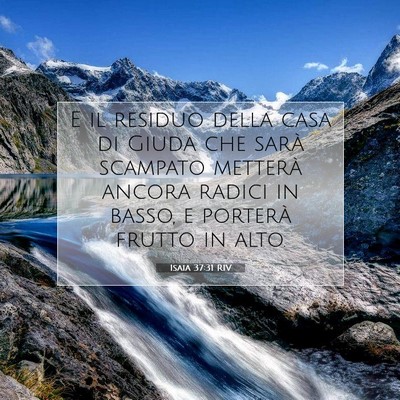 Isaia 37:31 RIV Immagine del Versetto della Bibbia