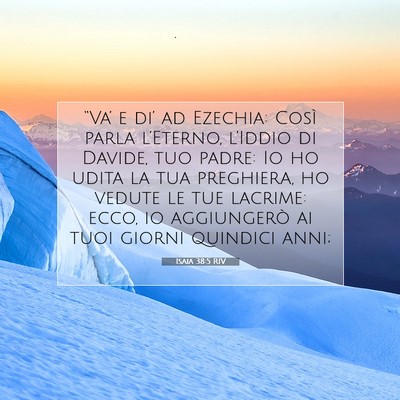 Isaia 38:5 RIV Immagine del Versetto della Bibbia