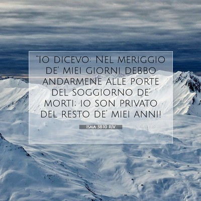 Isaia 38:10 Versetto della Bibbia Spiegato