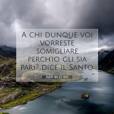 Isaia 40:25 Versetto della Bibbia Spiegato