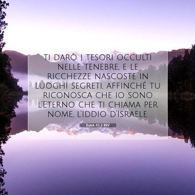 Isaia 45:3 RIV Immagine del Versetto della Bibbia
