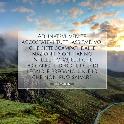 Isaia 45:20 RIV Immagine del Versetto della Bibbia