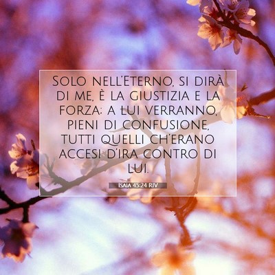 Isaia 45:24 RIV Immagine del Versetto della Bibbia