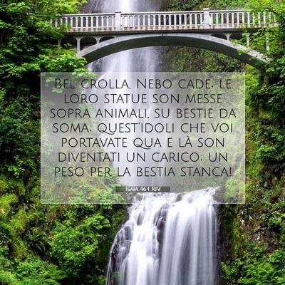 Isaia 46:1 RIV Immagine del Versetto della Bibbia