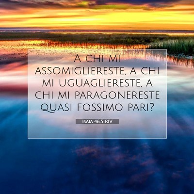 Isaia 46:5 Versetto della Bibbia Spiegato