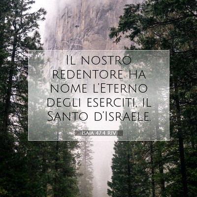 Isaia 47:4 Versetto della Bibbia Spiegato