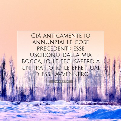 Isaia 48:3 RIV Immagine del Versetto della Bibbia