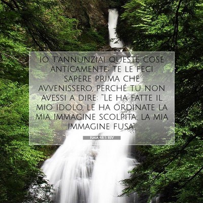 Isaia 48:5 Versetto della Bibbia Spiegato