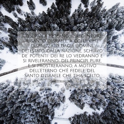 Isaia 49:7 RIV Immagine del Versetto della Bibbia