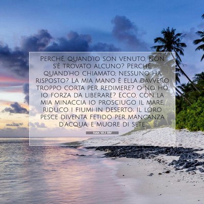 Isaia 50:2 RIV Immagine del Versetto della Bibbia