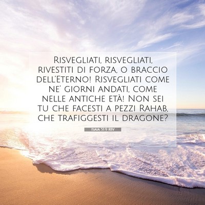 Isaia 51:9 RIV Immagine del Versetto della Bibbia