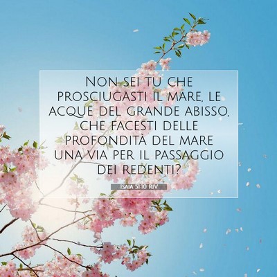 Isaia 51:10 RIV Immagine del Versetto della Bibbia