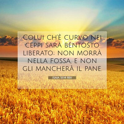 Isaia 51:14 Versetto della Bibbia Spiegato