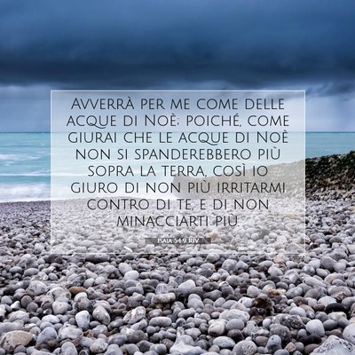 Isaia 54:9 RIV Immagine del Versetto della Bibbia