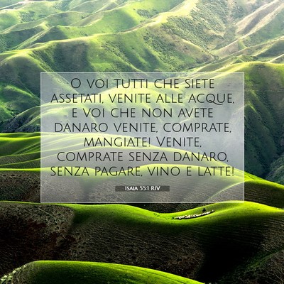 Isaia 55:1 RIV Immagine del Versetto della Bibbia