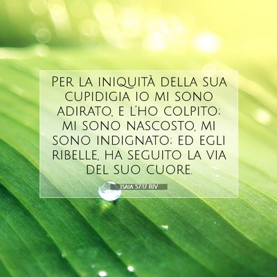 Isaia 57:17 Versetto della Bibbia Spiegato