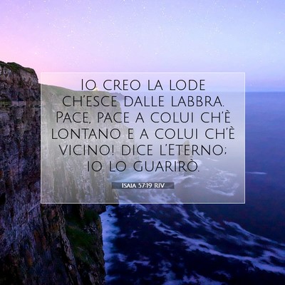 Isaia 57:19 RIV Immagine del Versetto della Bibbia
