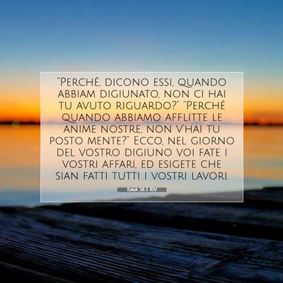 Isaia 58:3 RIV Immagine del Versetto della Bibbia