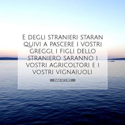Isaia 61:5 Versetto della Bibbia Spiegato