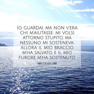 Isaia 63:5 RIV Immagine del Versetto della Bibbia