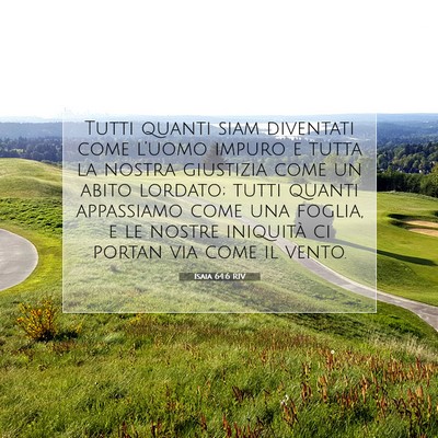 Isaia 64:6 RIV Immagine del Versetto della Bibbia