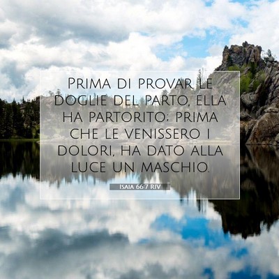 Isaia 66:7 Versetto della Bibbia Spiegato