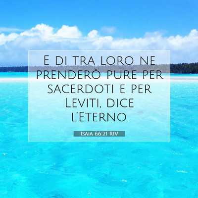 Isaia 66:21 Versetto della Bibbia Spiegato