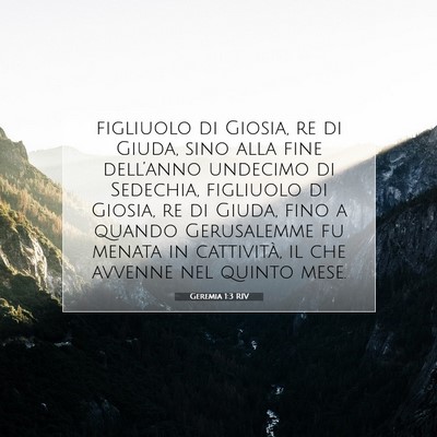 Geremia 1:3 Versetto della Bibbia Spiegato