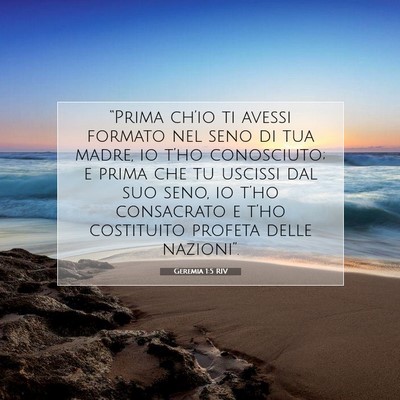 Geremia 1:5 Versetto della Bibbia Spiegato